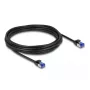 Cabo de rede DeLOCK RJ45 Cat.6A S/FTP fino 5 m preto
