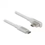 Delock Cabo magnético Thunderbolt 3 USB-C, 4K 60 Hz, angular, 1,2 m