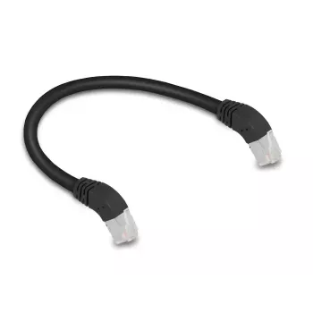 Cabo de rede DeLOCK RJ45 Cat.6A S/FTP 45° para baixo 0,25 m preto