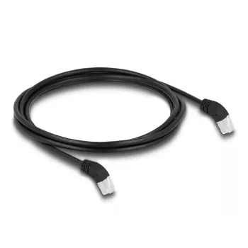 Cabo de rede DeLOCK RJ45 Cat.6A S/FTP 2 m preto