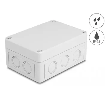 Caixa de instalação DELOCK 130 x 93 x 57 mm cinzento ABS para exterior