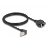 Cabo de extensão de rede DeLOCK S/FTP RJ45 90° angular para RJ45 Cat.6A 1 m preto