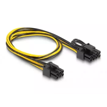 Cabo de alimentação interno DeLOCK 83004 0,5 m PCI-E 6 pinos para 2 x 6+2 pinos