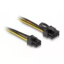 Cabo de alimentação interno DeLOCK 83004 0,5 m PCI-E 6 pinos para 2 x 6+2 pinos