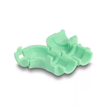 Clipe para cabos DeLOCK 88125 verde universal 8 unid.