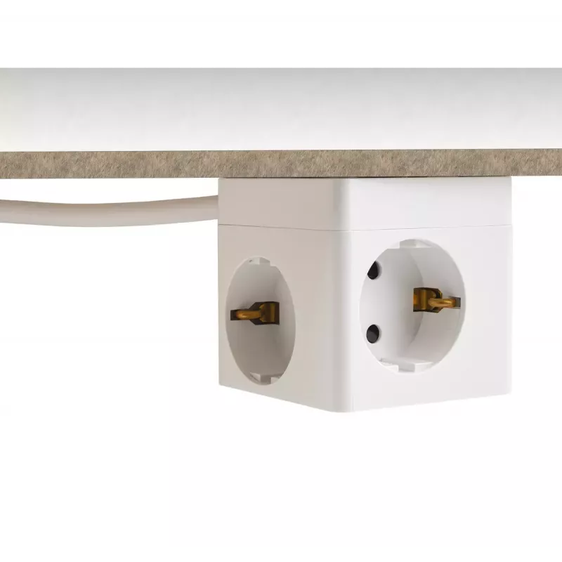 Extensão de alimentação DeLOCK 11502 1,5 m 3 tomadas AC interior branco