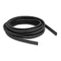 Manga de proteção para cabos oval flexível em plástico DELOCK 13,6 x 6,3 mm, 5 m, preto