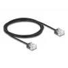 Cabo de rede DeLOCK RJ45 Cat.6 UTP ultra fino 2 m preto