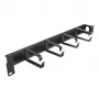 Suporte para cabos DeLOCK 67033 preto rack 96,2 mm de largura