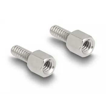 Passa-cabos DELOCK caixa D-Sub 9 pinos para cabo plano, plástico, preto, 25×32×14 mm