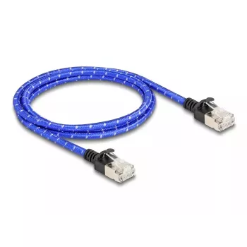 Cabo de rede DeLOCK RJ45 Cat.6A 1 m azul