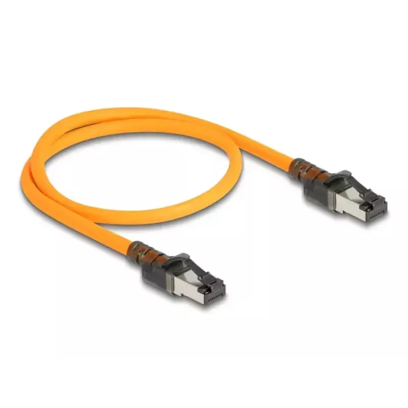 Cabo de rede DeLOCK RJ45 Self Tracing Cat.6A 1 m laranja