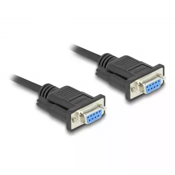Cabo série DeLOCK 86824 preto 2 m DB-9