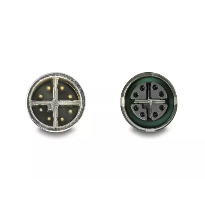Cabo de rede DeLOCK M12 X-codificado 8 pinos ficha para conector fêmea Cat5e 2 m preto