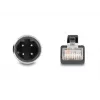 Cabo de rede DeLOCK M12 D-codificado 4 pinos ficha para ficha RJ45 Cat5e 5 m preto