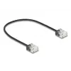 Cabo de rede DeLOCK RJ45 Cat.6 UTP 0,3 m preto