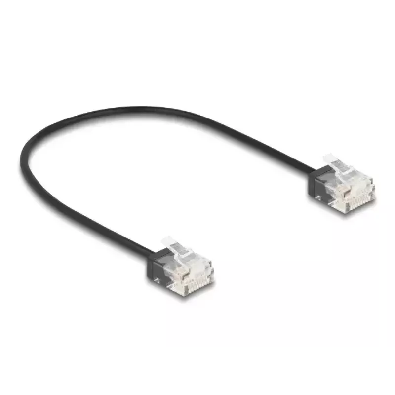 Cabo de rede DeLOCK RJ45 Cat.6 UTP 0,3 m preto