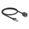 Cabo de rede DeLOCK 88052 RJ-45 Cat6a 0,5 m preto