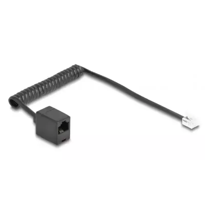 DeLOCK 88720 Cabo telefónico 1 m preto RJ-11 RJ-45