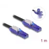 Cabo de rede DeLOCK 80926 RJ-45 Cat6 1 m preto violeta