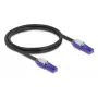 Cabo de rede DeLOCK 80926 RJ-45 Cat6 1 m preto violeta