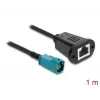 Cabo coaxial DELOCK 90699 com conector HSD-Z para RJ-45, 1 m, preto/azul