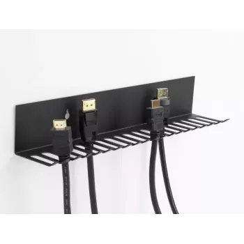 Suporte para cabos DeLOCK 66729 318 x 65 mm preto