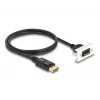 DeLOCK Easy 45 módulo DisplayPort 8K 30 Hz com pigtail 22,5 x 45 mm