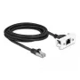 Cabo de extensão de rede DeLOCK Cat.6A 3 m S/FTP RJ45 preto