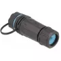 DeLOCK 86701 Acoplador impermeável RJ45 fêmea para fêmea Cat.6A com tampa, preto