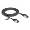 Cabo de rede DeLOCK RJ45 cabo patch plano macho para macho Cat.8.1 2 m preto