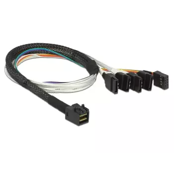 Cabo DeLOCK 0,5 m SFF-8643/4 x SATA 7p