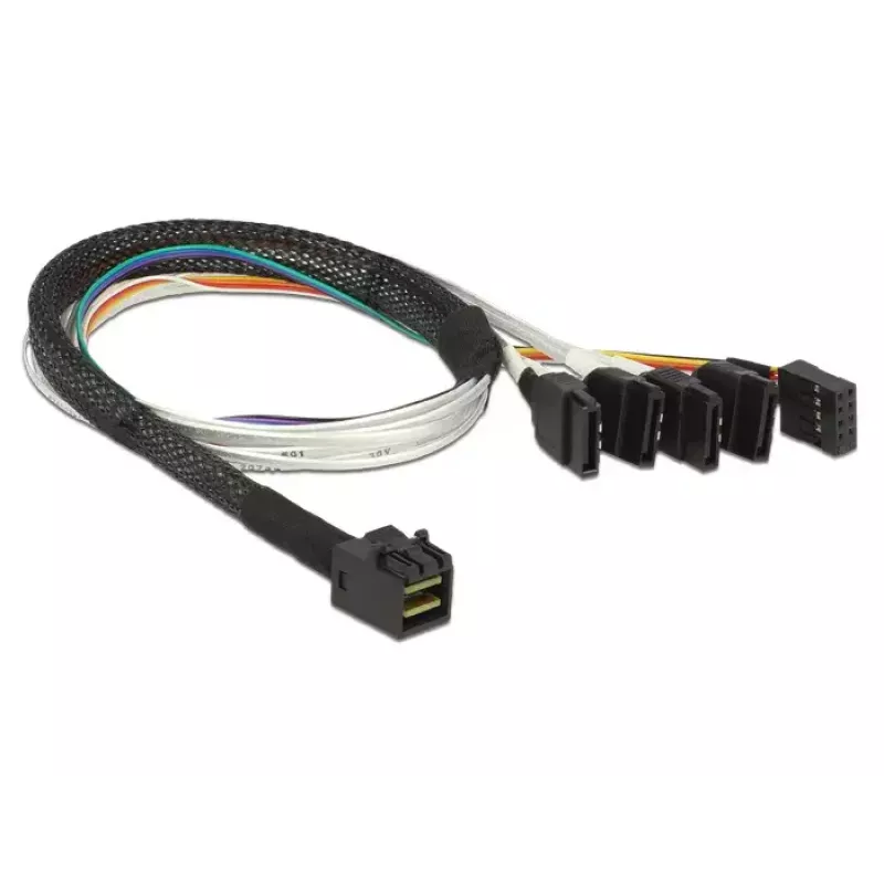 Cabo DeLOCK 0,5 m SFF-8643/4 x SATA 7p