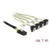 Cabo de alimentação interno DeLOCK 85687, 1 m, Mini SAS SFF-8087 para 4 SATA