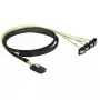 Cabo de alimentação interno DeLOCK 85687, 1 m, Mini SAS SFF-8087 para 4 SATA