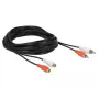 Cabo de áudio DeLOCK 85807 5 m 2 x RCA preto vermelho branco