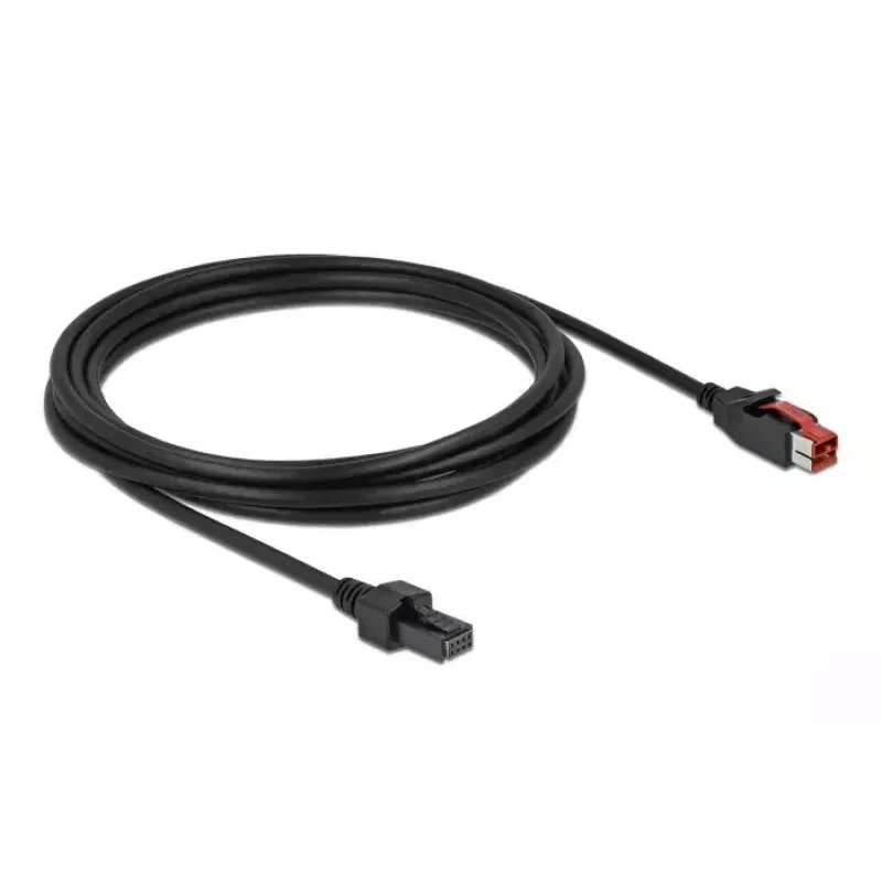Cabo PoweredUSB DeLOCK 85952 24 V 2 x 4 pinos macho 3 m