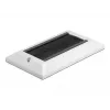 DeLOCK Placa de cobertura para gestão de cabos 146 x 86 mm com tiras de escova pretas, branco (66492)