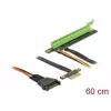 Riser Card DeLOCK PCI Express x1 para x16 com cabo flexível 80 cm