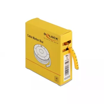Marcadores de cabos DeLOCK 18359 amarelo 500 unid.