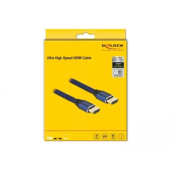 Cabo HDMI DeLOCK Ultra High Speed 48 Gbps 8K 60 Hz azul 3 m