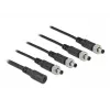 Splitter de cabo DeLOCK 86588 5,5 x 2,1 mm 1 x fêmea para 4 x macho aparafusável