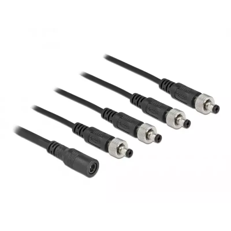 Splitter de cabo DeLOCK 86588 5,5 x 2,1 mm 1 x fêmea para 4 x macho aparafusável