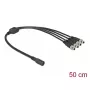 Splitter de cabo DeLOCK 86588 5,5 x 2,1 mm 1 x fêmea para 4 x macho aparafusável