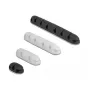 Fixador de cabos DeLOCK 18402 conjunto combinado autoadesivo 4 unid. preto branco
