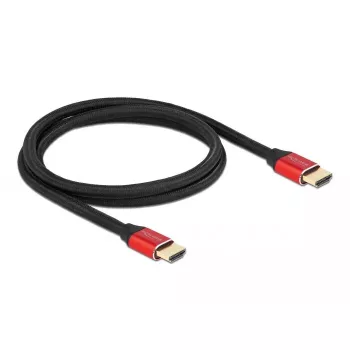 Cabo HDMI DeLOCK Ultra High Speed 48 Gbit/s 8K 60 Hz vermelho 1 m