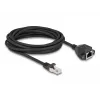Cabo de extensão DeLOCK RJ50 macho para fêmea S/FTP 5 m preto