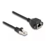 Cabo de extensão DeLOCK RJ50 macho para fêmea S/FTP 5 m preto