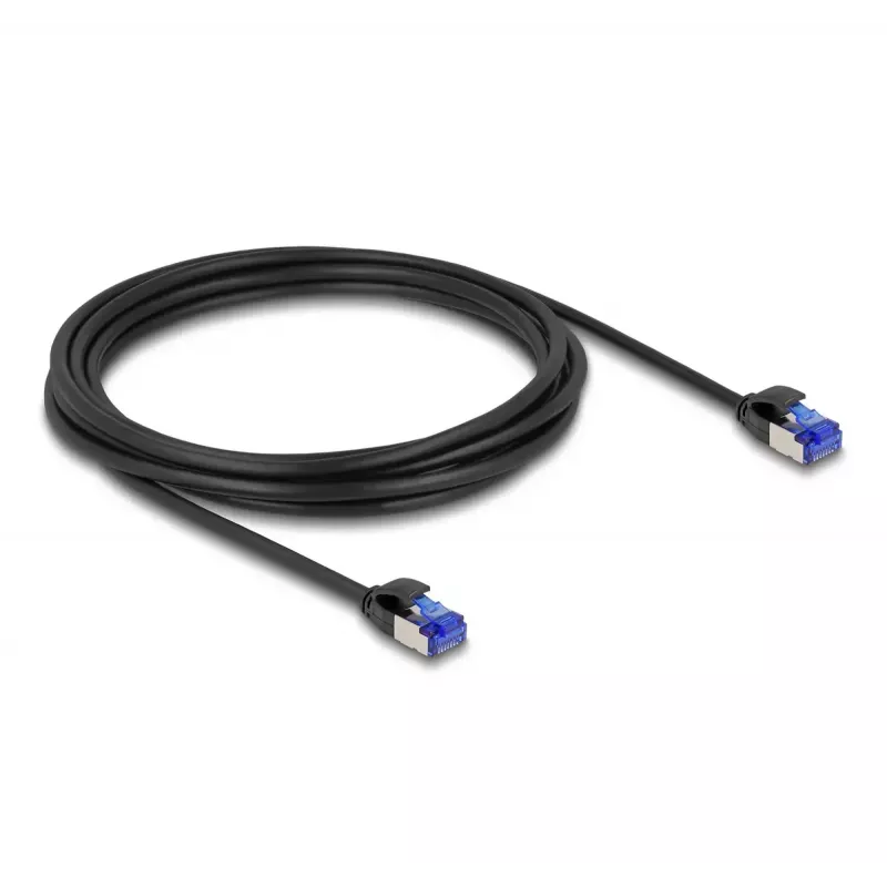 Cabo de rede DeLOCK RJ45 Cat.6A 3m preto