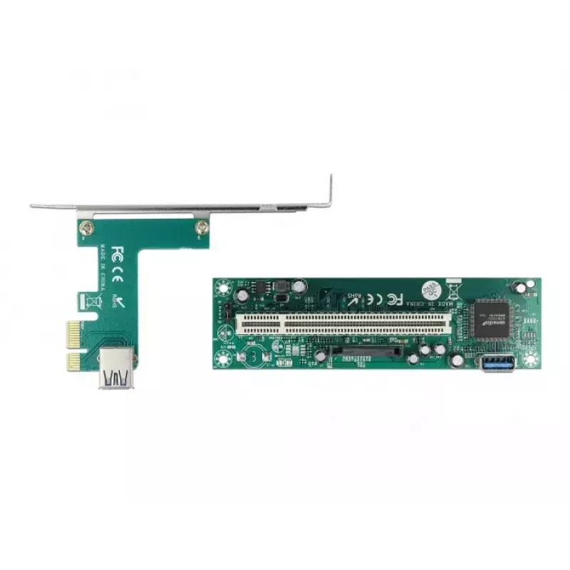 Placa riser DeLOCK PCI Express x1 para slot PCI de 32 bits cabo de 60 cm
